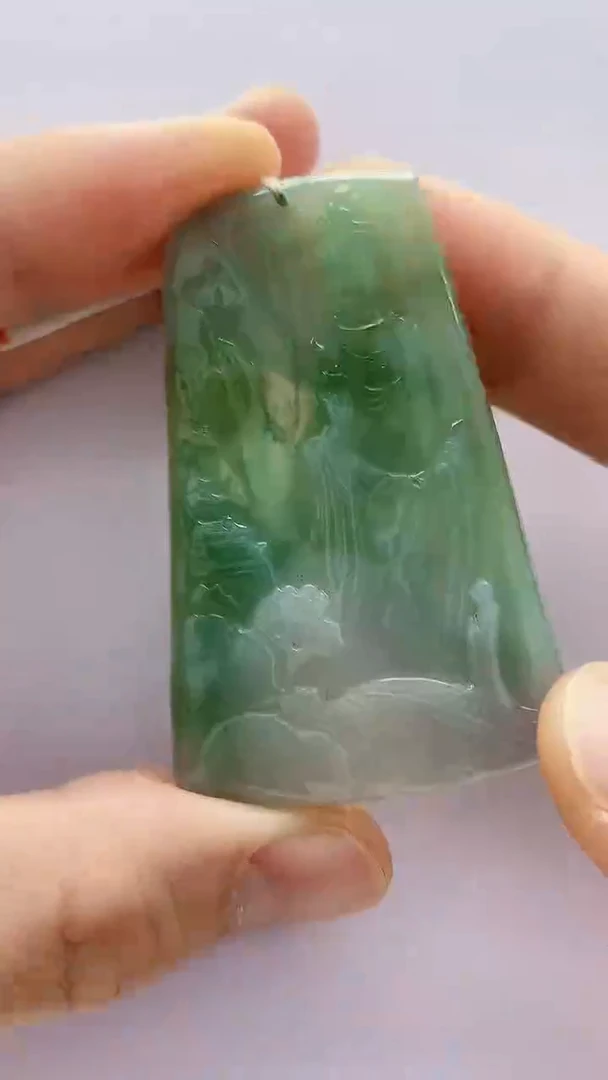 未镶嵌定制翡翠5163bb-毛货挂件11