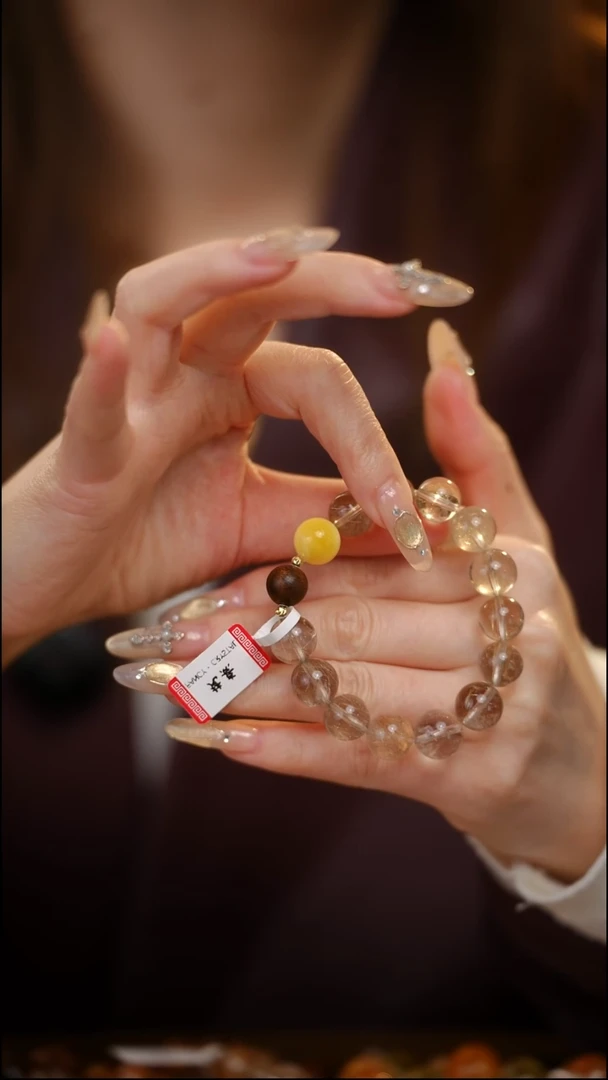 合金手串水晶金发晶