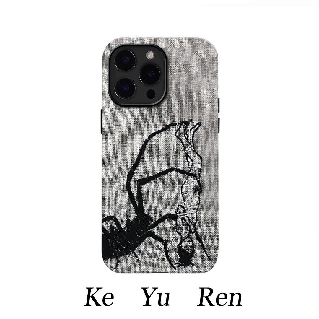 个性蛛丝适用16promax小众15pro创意14苹果13手机壳12艺术11iPhon