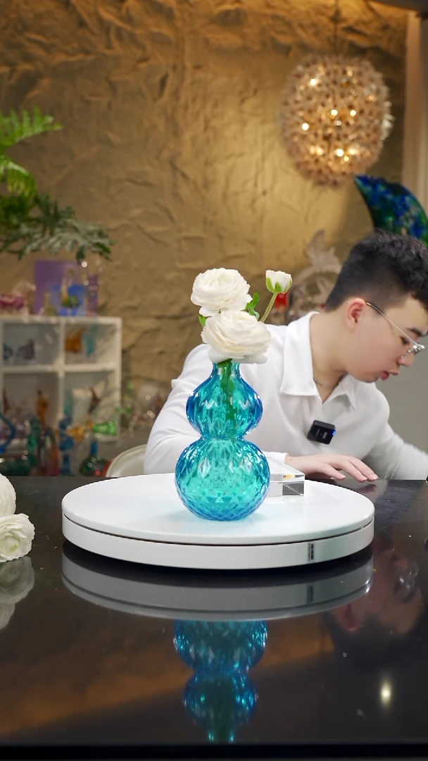 手工艺品琉璃葫芦摆件蓝色