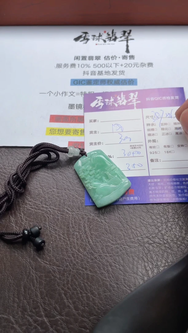翡翠未镶嵌颈饰1698714019