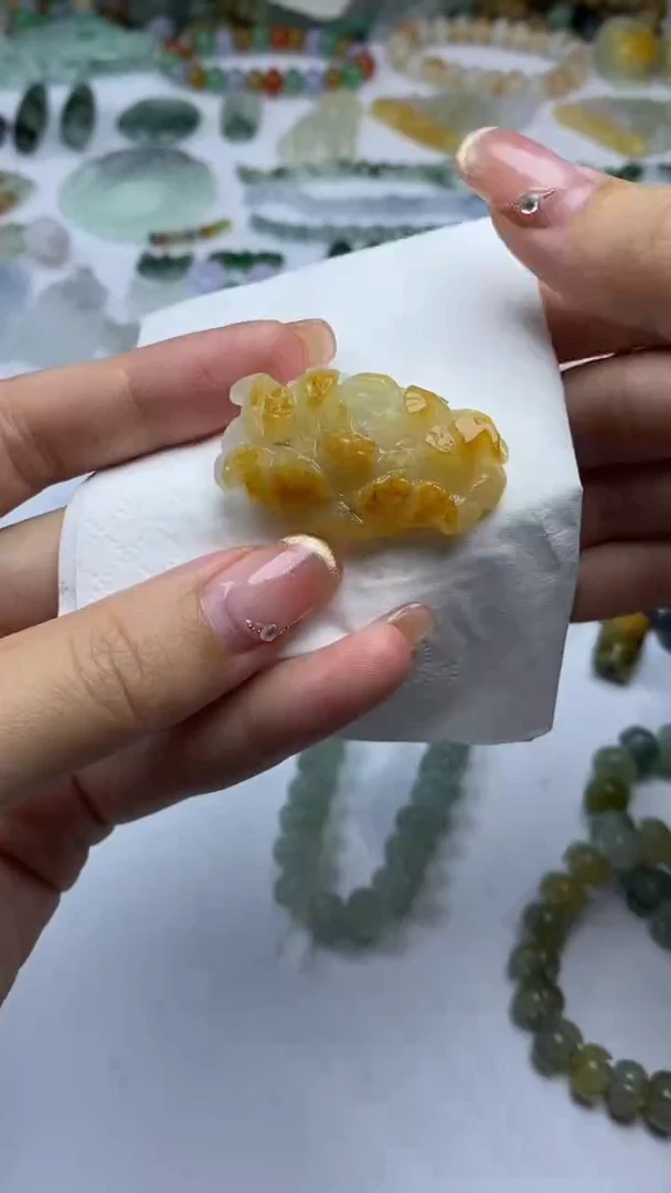 未镶嵌定制翡翠毛货定制不退不换