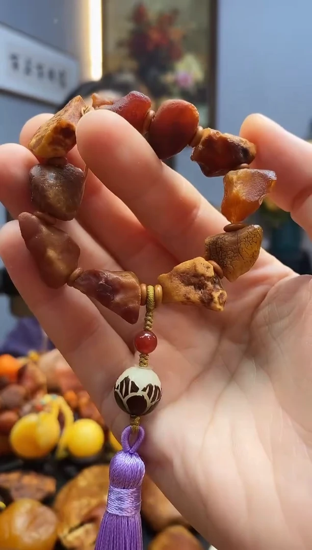 手链琥珀未镶嵌手捻