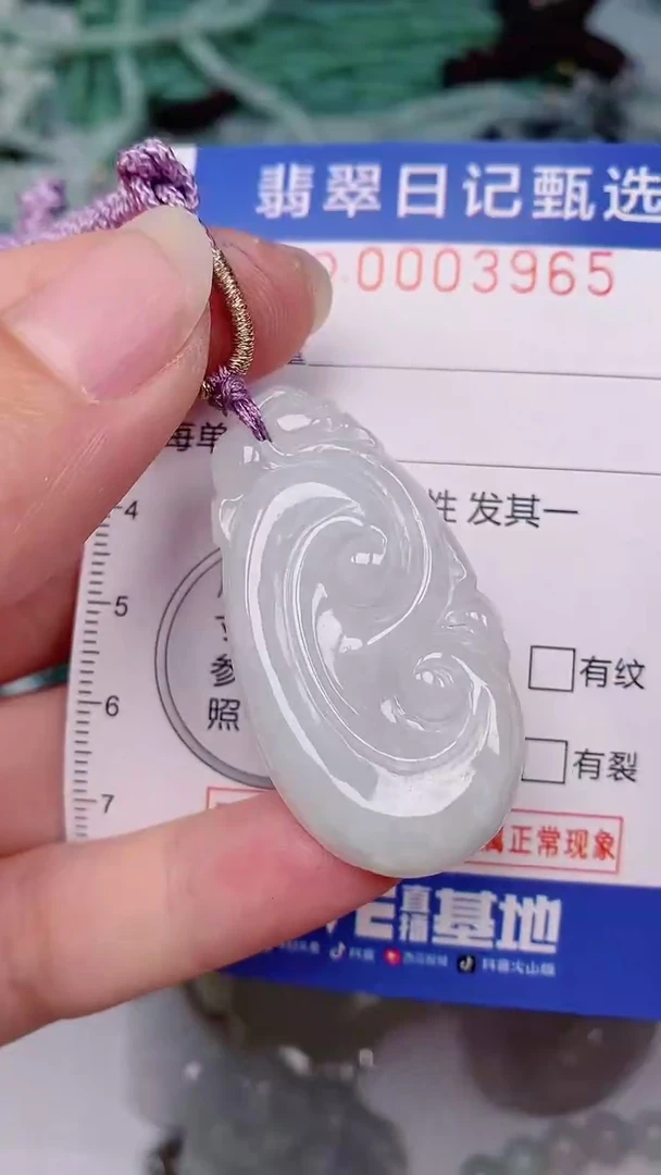 翡翠未镶嵌颈饰00003965