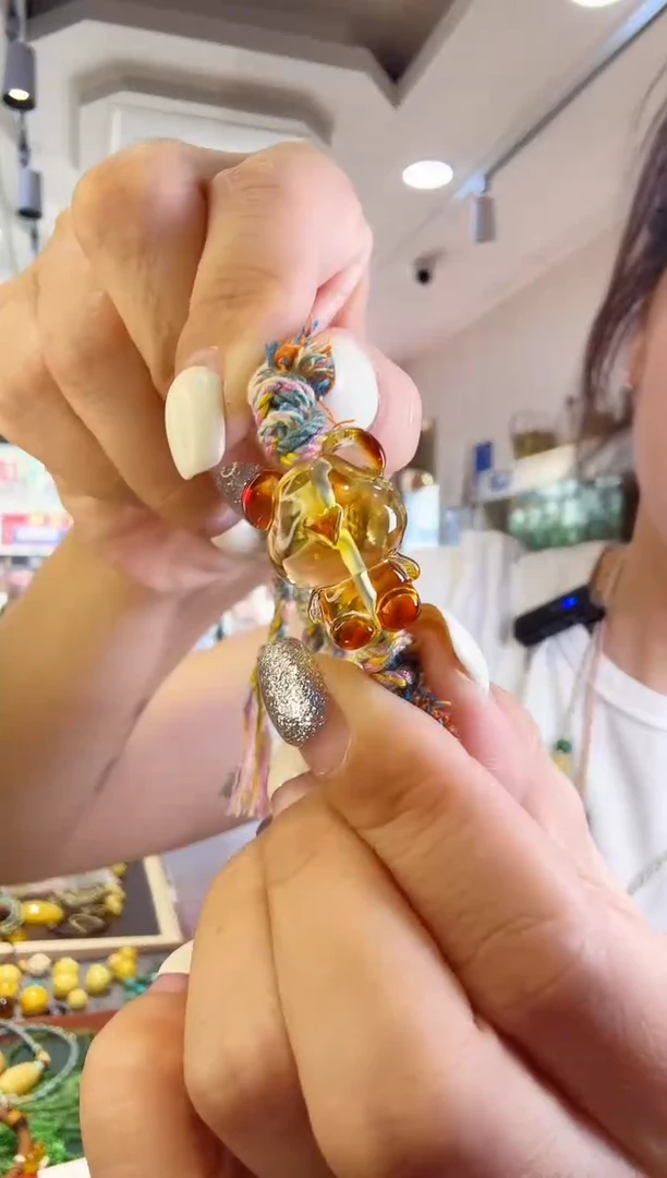 未镶嵌蜜蜡手绳蜜蜡小熊精工手绳