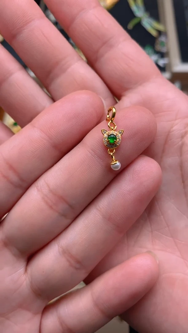 【闪购商品】翡翠吊坠(不含链)银S925镶嵌万能扣