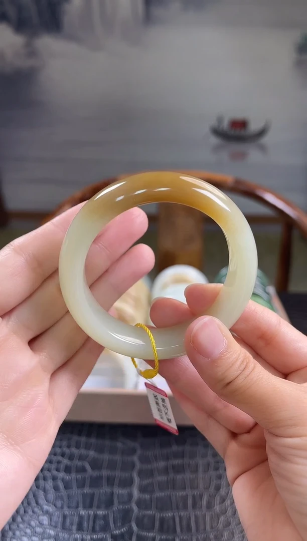 未镶嵌手镯和田玉54+圈口2880