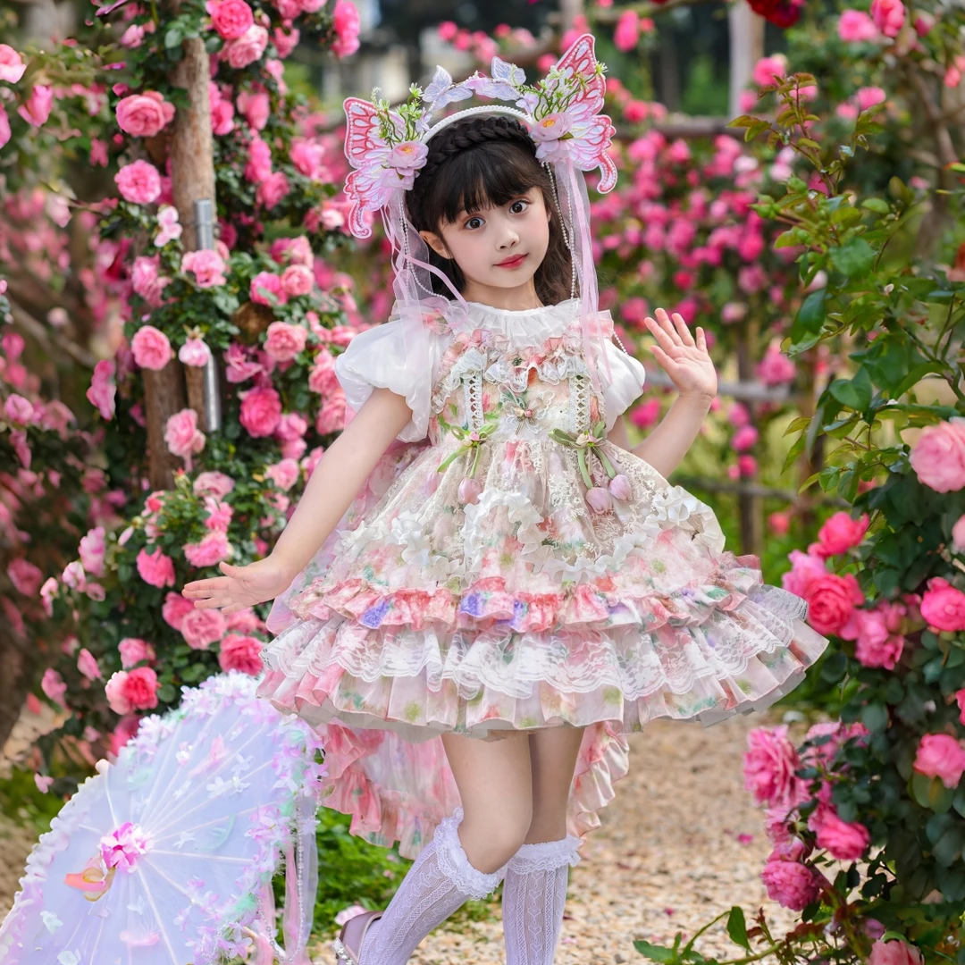 .云栖衣裳.女童夏季洛丽塔公主蓬蓬裙新款洋气可爱生日