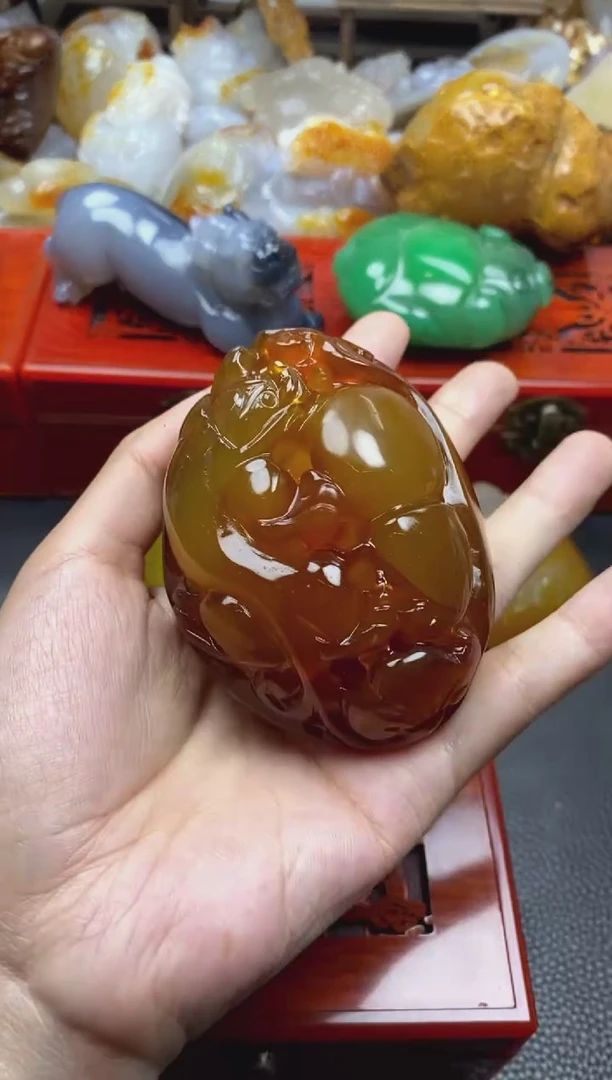 未镶嵌手把玛瑙/玉髓邰*军00
