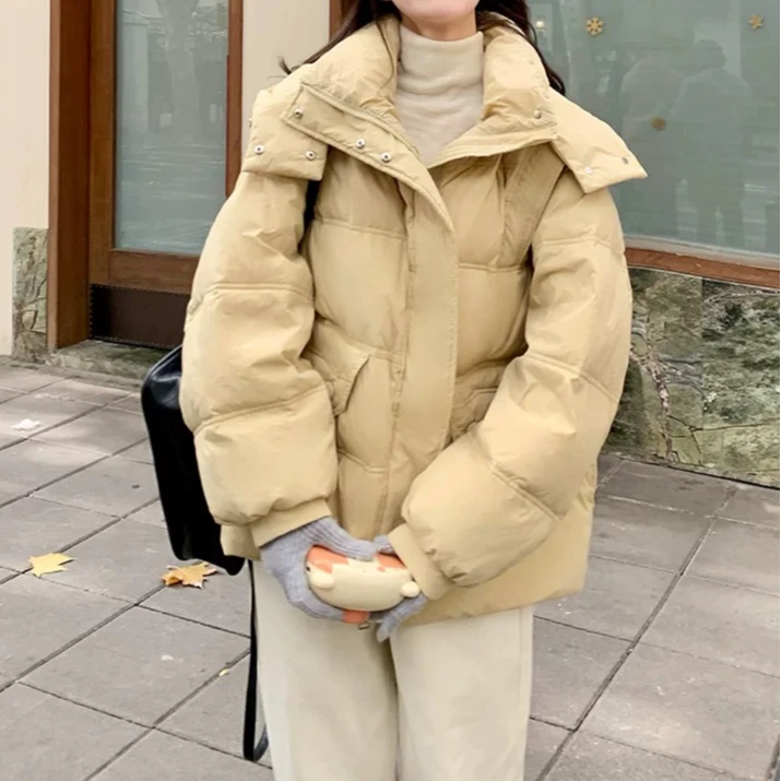 8703短款休闲宽松面包保暖韩版羽绒服ins