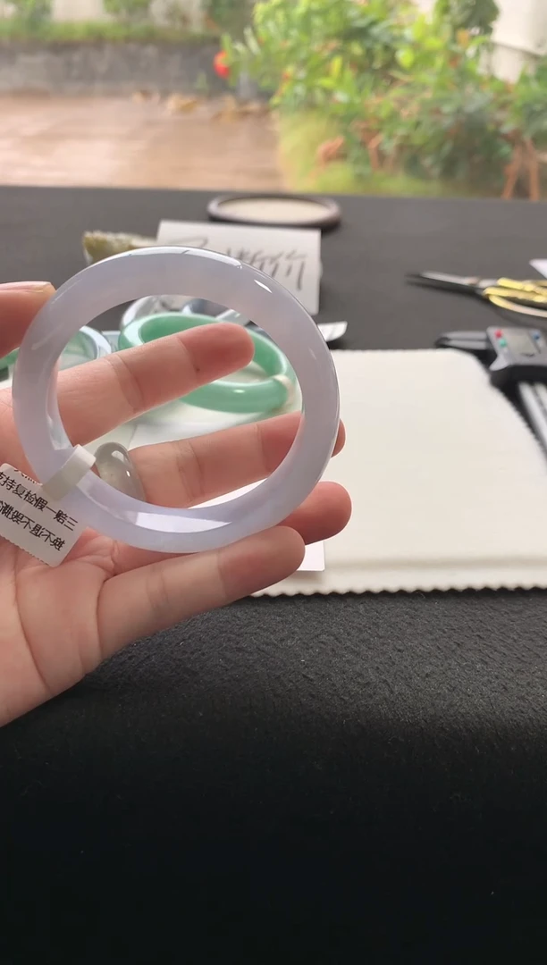 未镶嵌手镯翡翠小*高56.6正圈Y4408买断