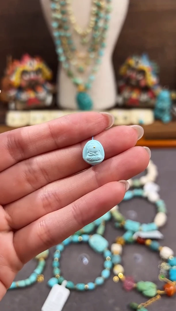 绿松石未镶嵌配饰绿松石配饰