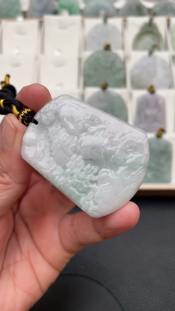 颈饰未镶嵌翡翠天然缅甸翡翠A货163