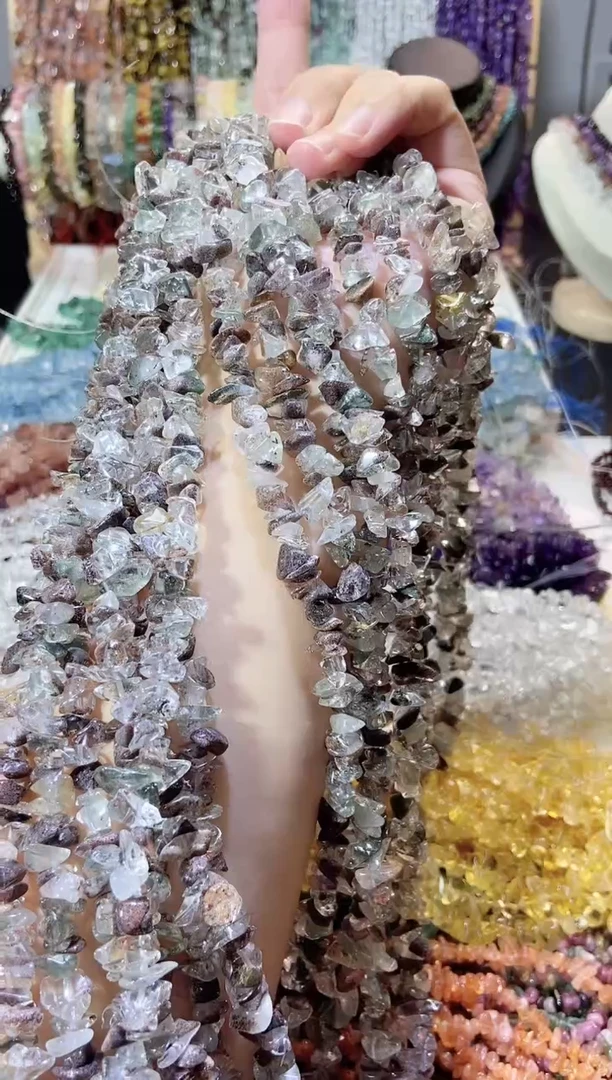 未镶嵌珠宝半成品水晶绿幽灵