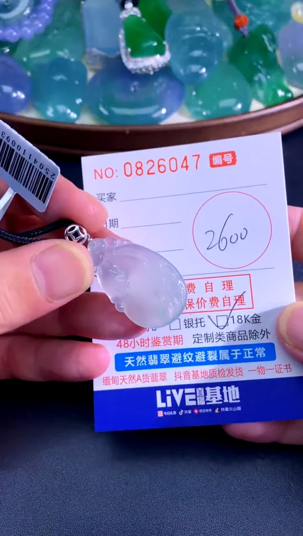 颈饰未镶嵌翡翠天然A货翡翠