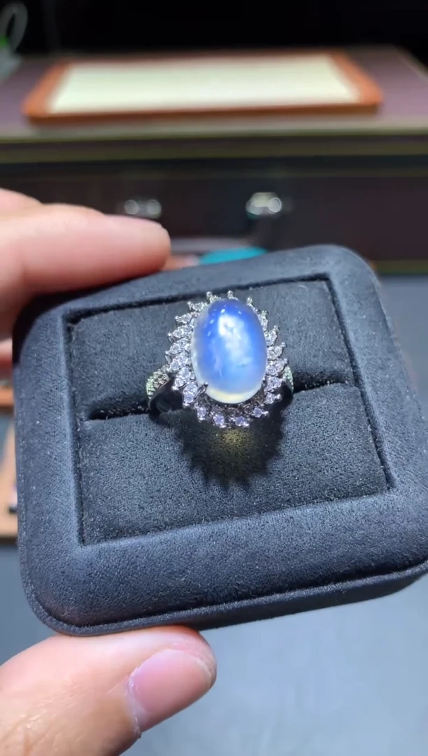 【闪购商品】月光石戒指未镶嵌L59【多样性发其一】