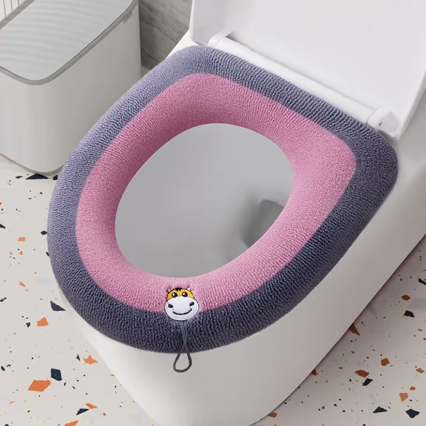 【聚鑫】加厚四季通用带提手马桶垫马桶套坐便套加绒坐便套垫