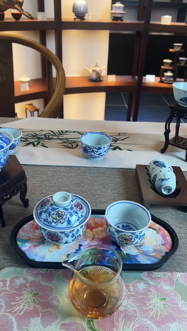 斗彩牡丹套组111