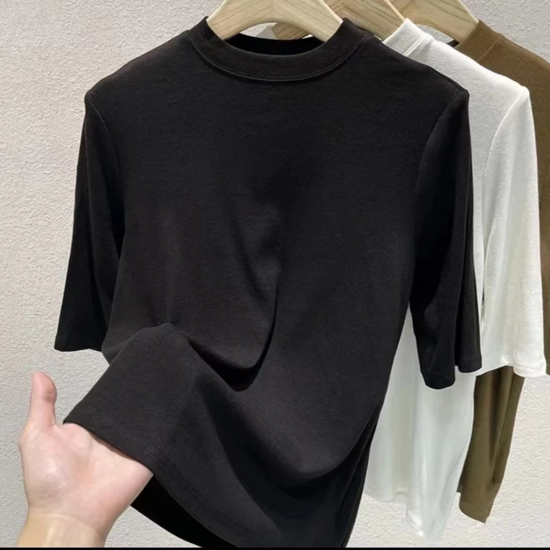 丹姐服饰夏季新款纯色内搭短袖T