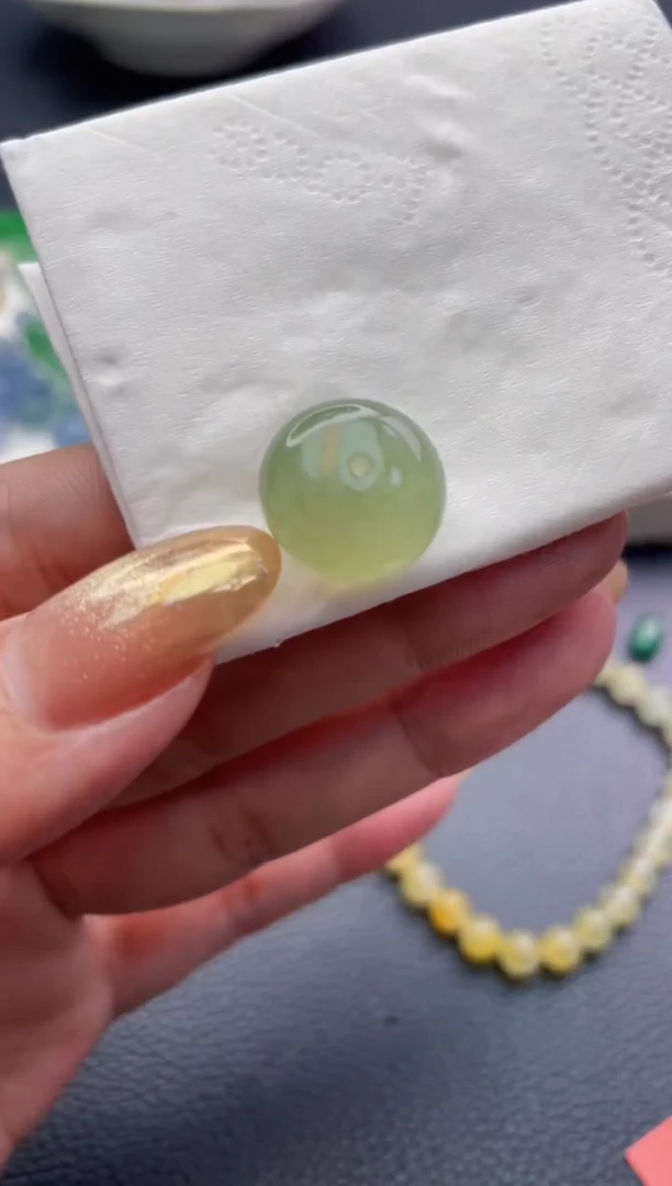 未镶嵌定制翡翠墨*珠子