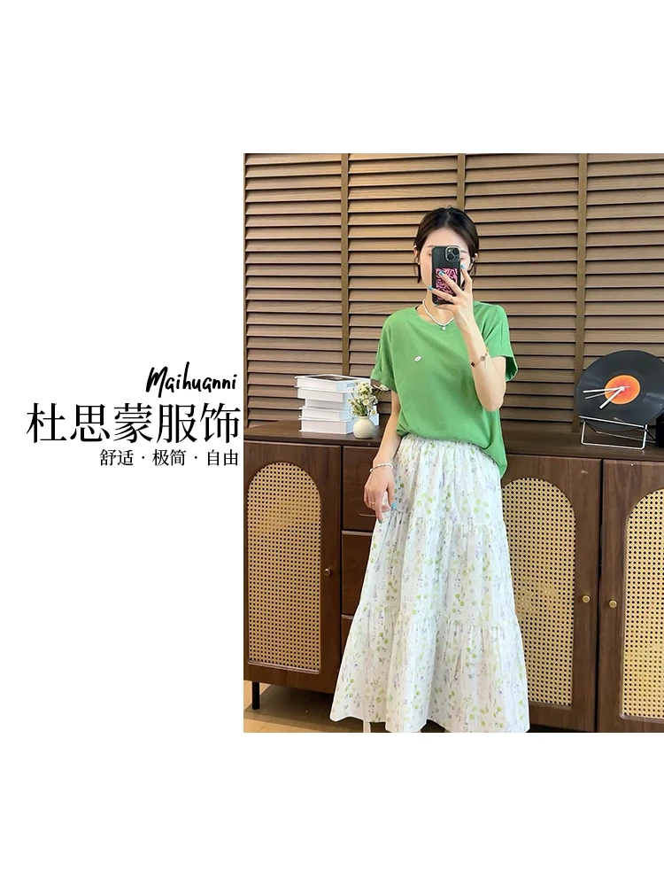 （杜思蒙服饰）1295-“纯色圆领”韩系舒适百搭时尚休闲运动T恤