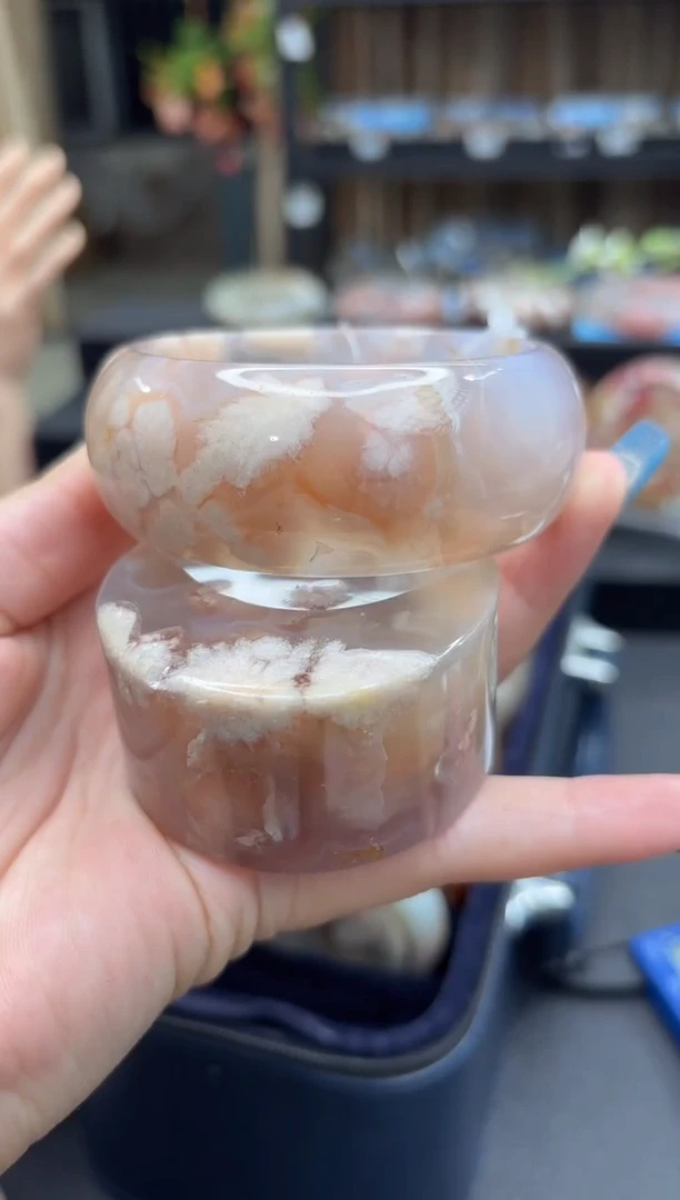 未镶嵌手镯石英质玉26(57圈赠送镯心)