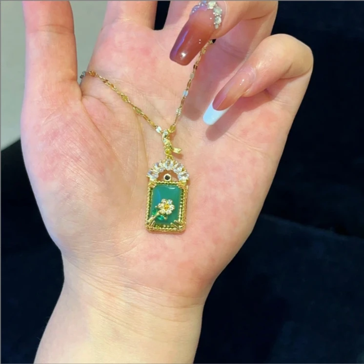 铜合金项链 铜合金无镶嵌8128简约时尚气质项链