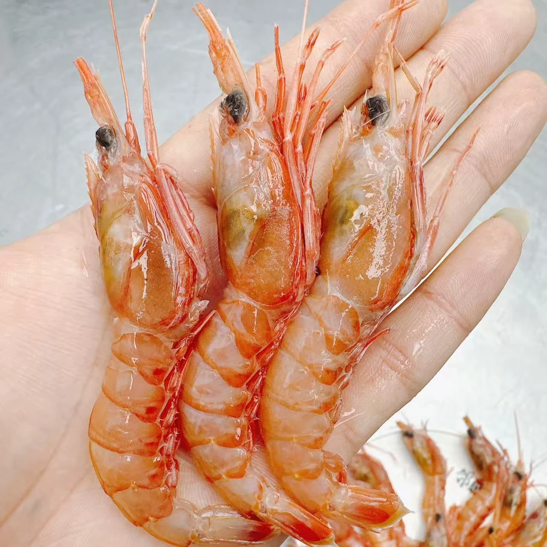 东海海捕纯野生鲜甜刺身大号深海红虾甜虾4斤顺丰包邮