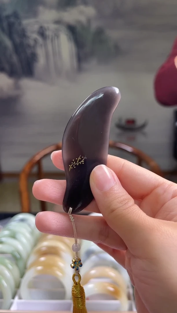 未镶嵌手串和田玉烟紫