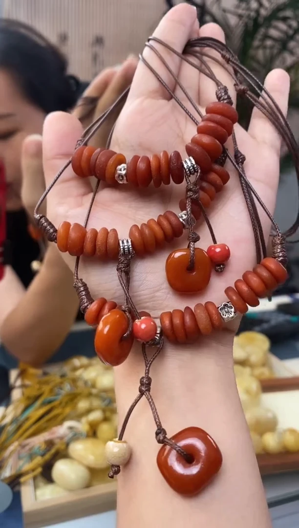 未镶嵌琥珀裸石天然琥珀蜜蜡锁骨链多样性发一