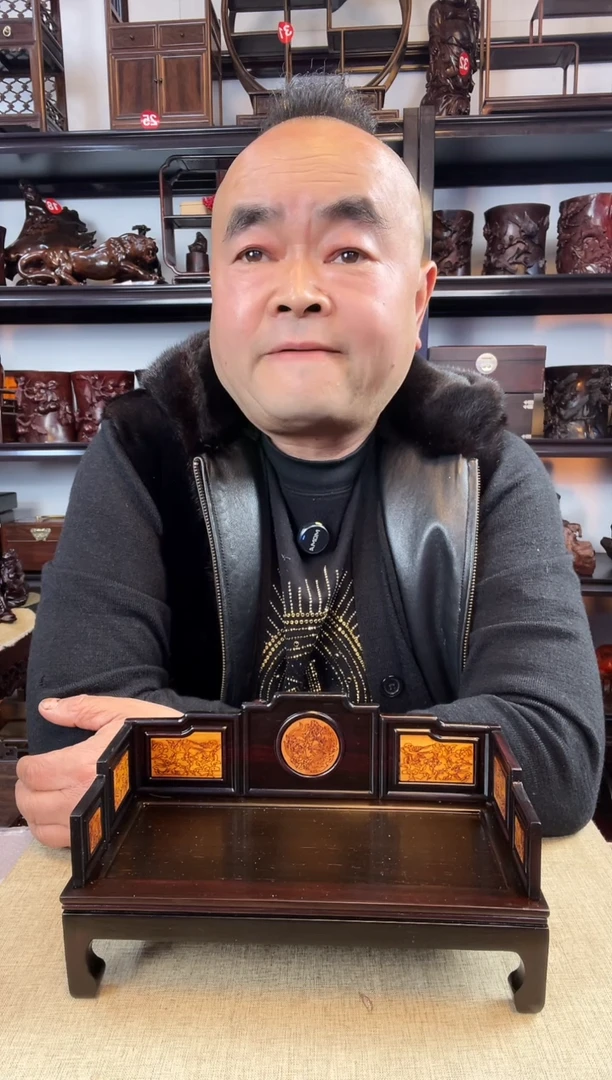 木老李红木工艺品70瑕疵