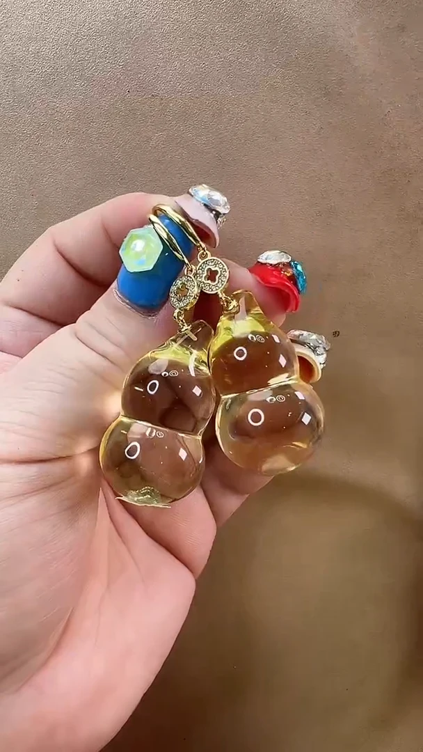 未镶嵌琥珀耳饰耳环