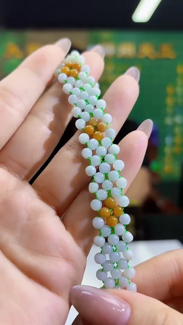 翡翠未镶嵌颈饰0602/Y/发其一件/手串