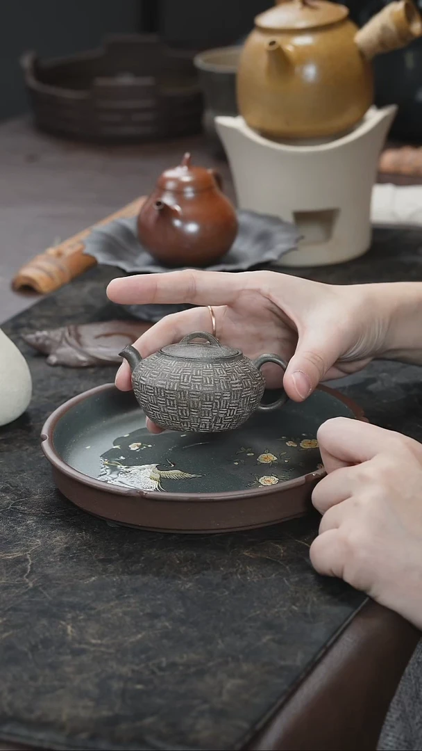 九隐茶器得缘紫砂壶