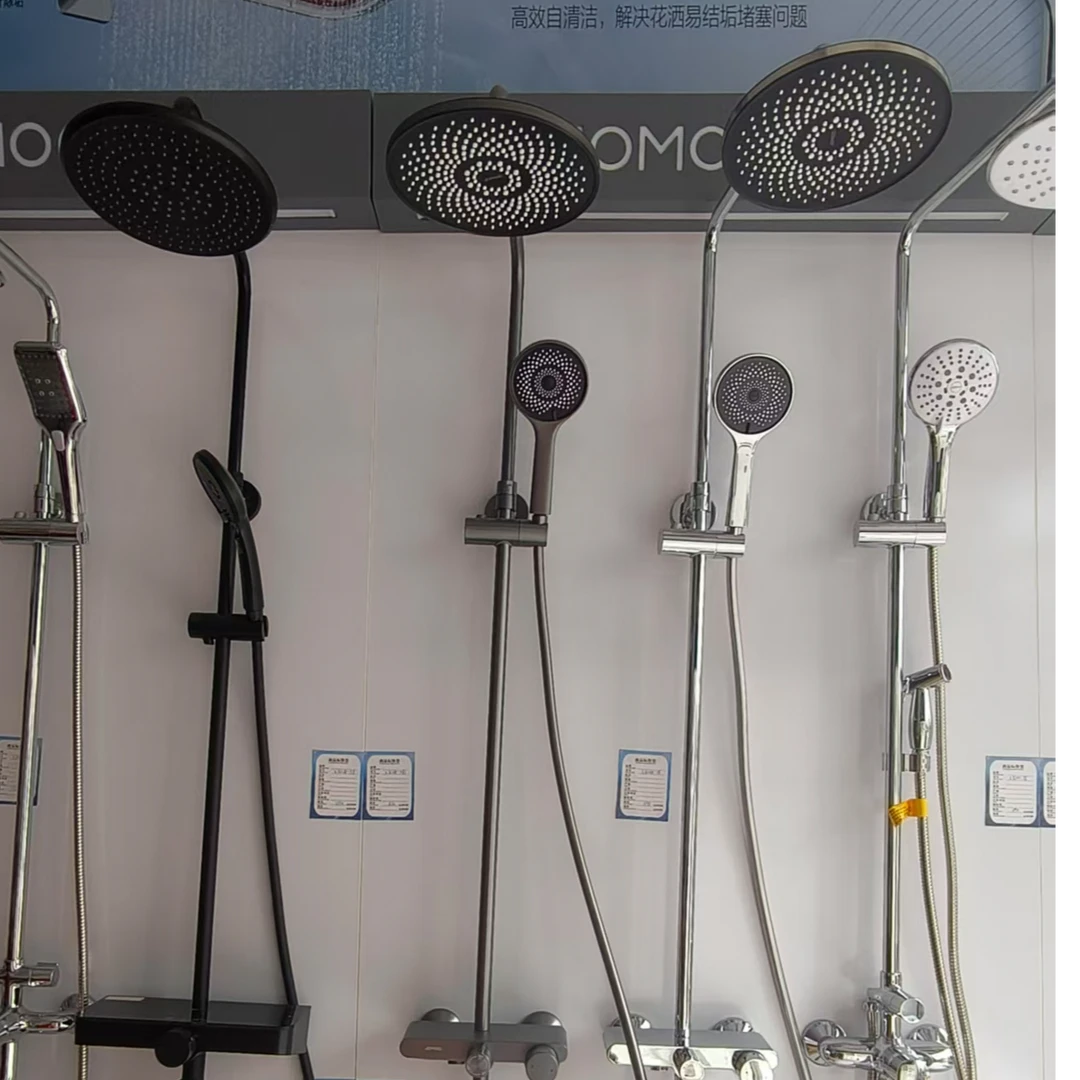 灰色卫生间淋浴花洒顶喷套装多功能出水淋浴器
