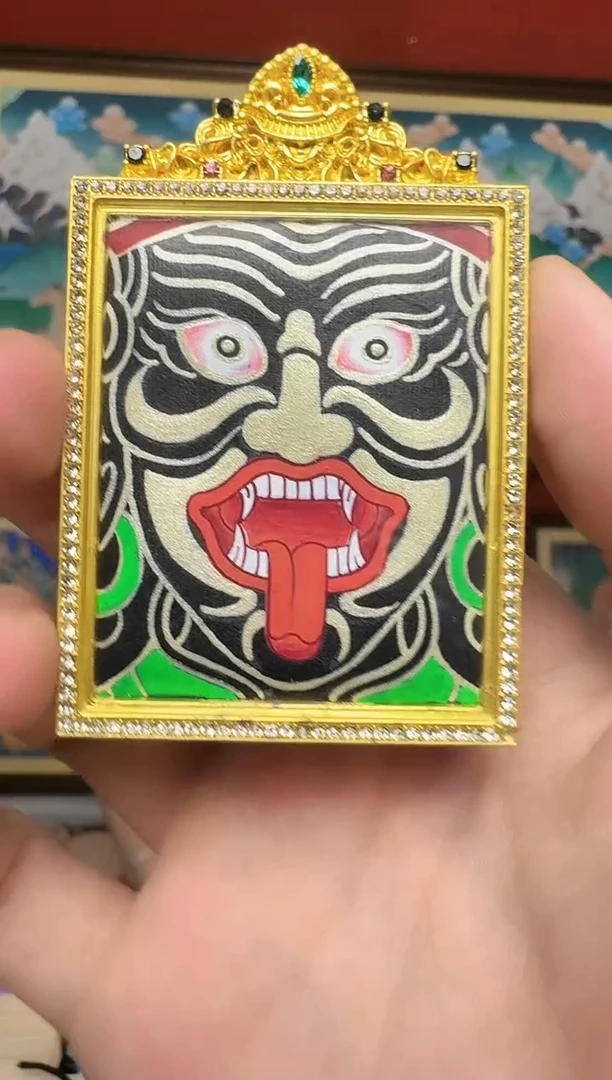 吊坠扎老师-热贡纯手绘娜娜