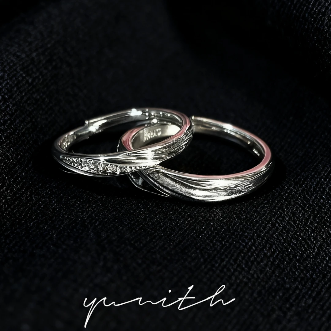 合金戒指 《莫比乌斯》情侣对戒原创设计甜美风女活口小众轻奢素款