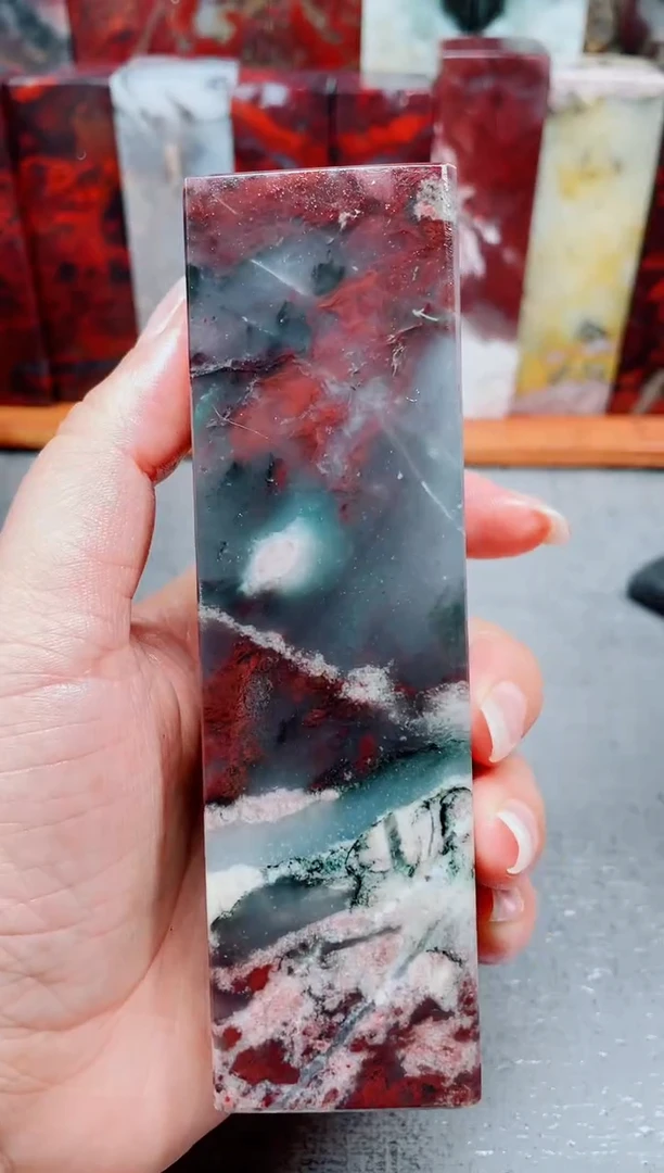 玉桂林鸡血玉素章21 3.8左右
