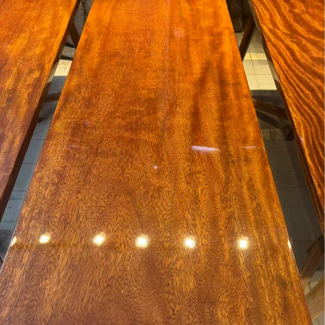 非洲进口菠萝格实木大板茶桌可作餐桌书桌