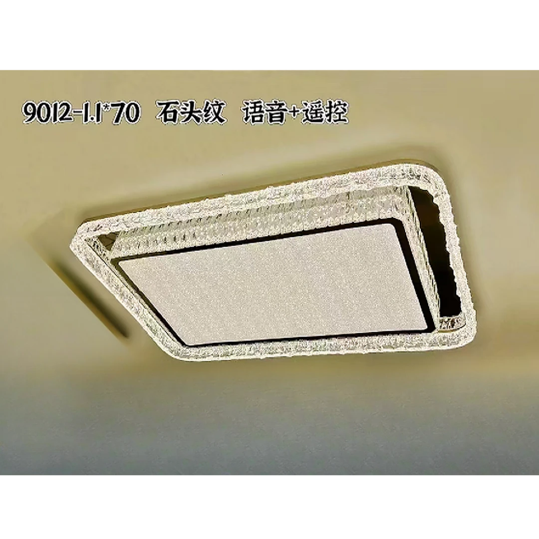 轻奢，意式，法式，豪华冰雕不锈钢离线语音四色变光客厅卧室灯