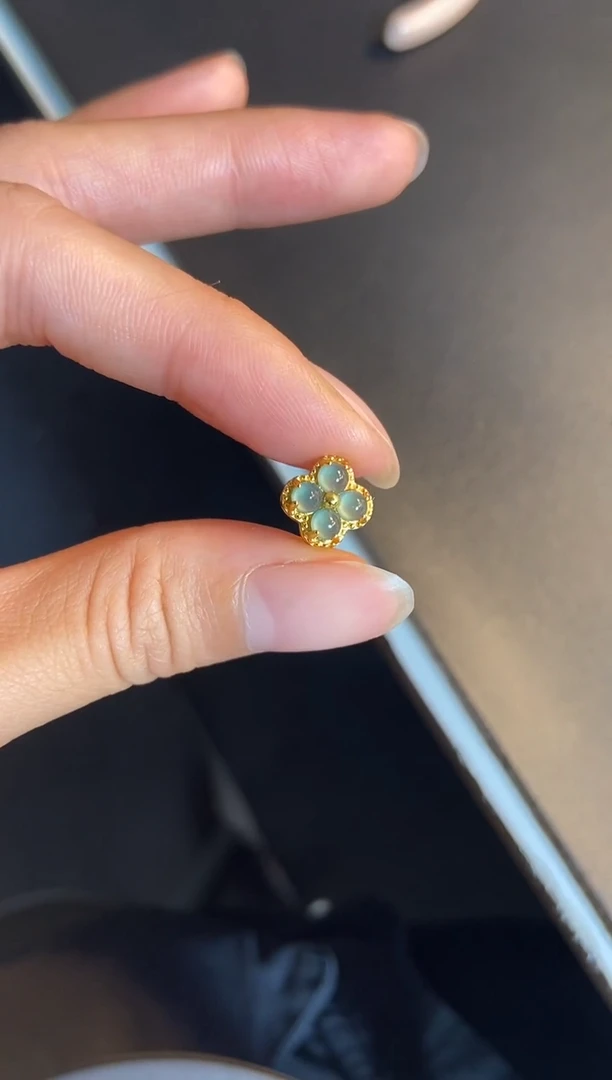 吊坠(不含链)银S925镶嵌翡翠1