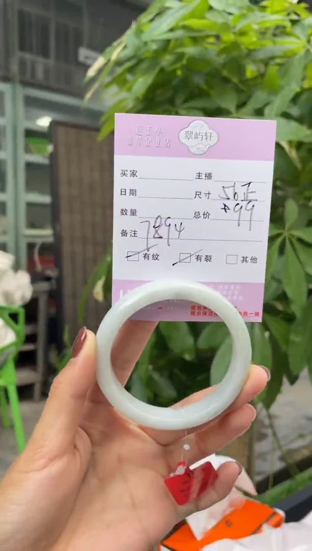 未镶嵌手镯翡翠G 56正圈 7894