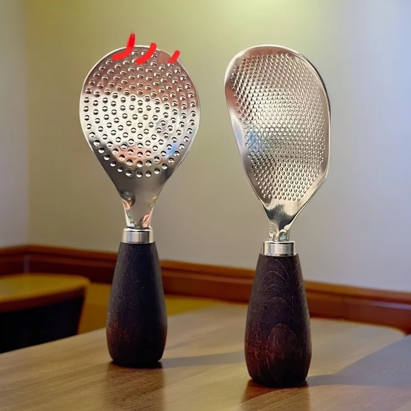 新款304加厚不锈钢饭勺家用盛饭勺子加粗手柄防烫米饭勺可立饭铲