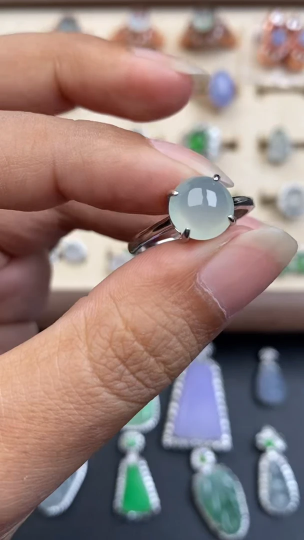 银S925镶嵌定制翡翠697967979