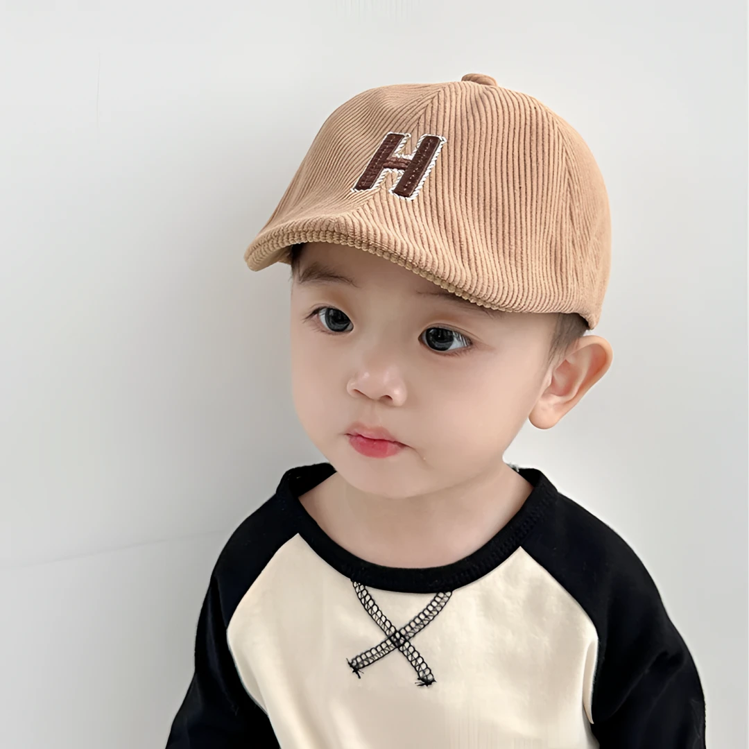 儿童帽子男孩秋冬款宝宝贝雷帽韩版洋气男童外出前进帽一岁鸭舌帽