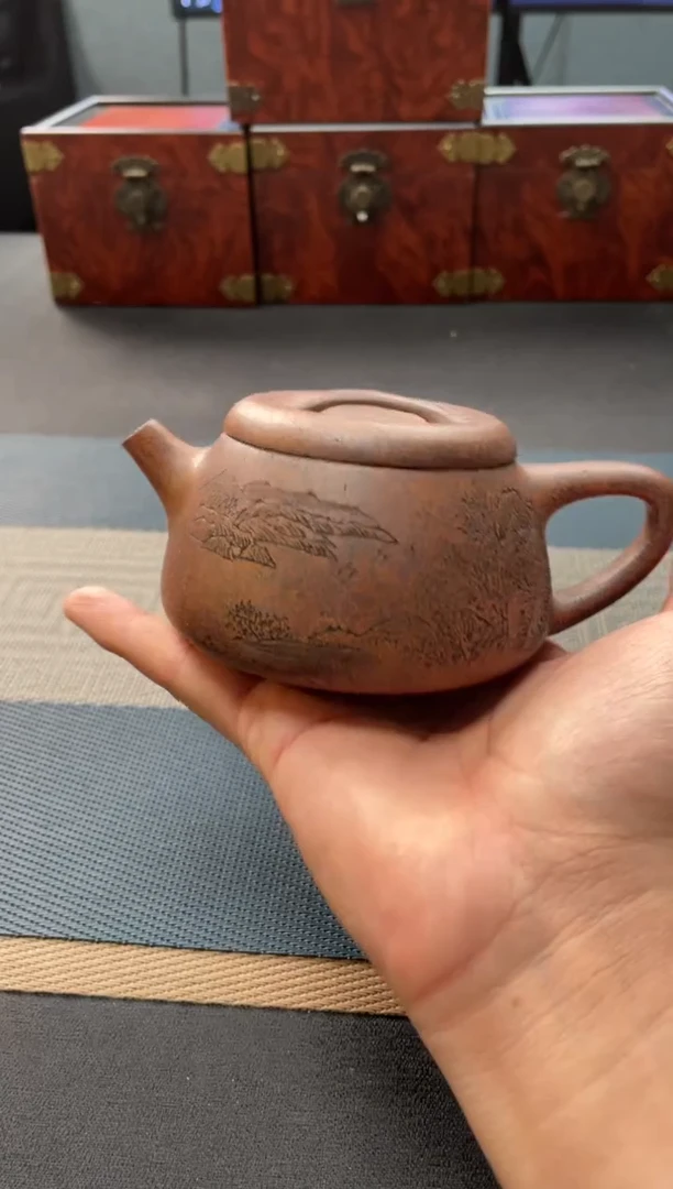 紫砂茶宠46手工紫砂壶