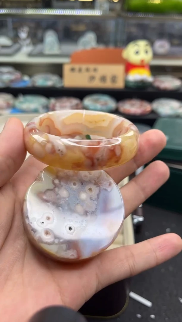 未镶嵌手镯石英质玉尘*丷圈口（赠品镯心）