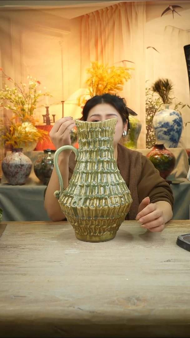 高35口12高温陶瓷花瓶花器