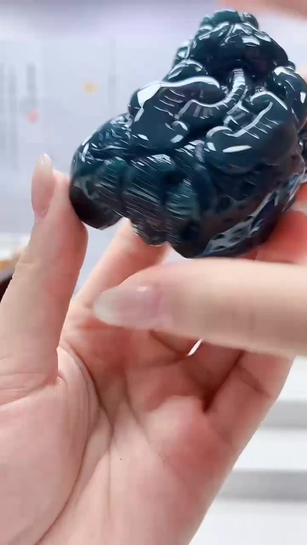 定制翡翠未镶嵌4902lr-毛货挂件126