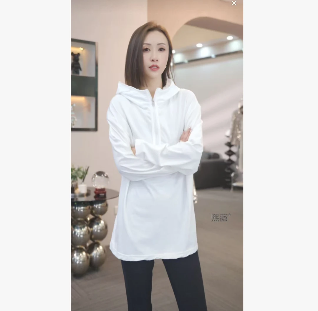 熙薇【精简自由】2025早秋新款气质休闲百搭韩版帽衫上衣H5350